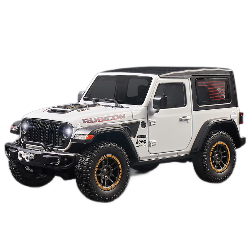 Heimanba Robin Hood 1:18 White SUV Off-Road Realistic Alloy Toy Car Model for Children's Collection And Display