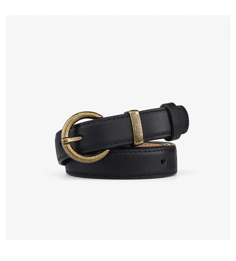 Viney Leather Women's Belt, Vintage Pin Buckle, Fashionable Simple Skirt Belt, Versatile Light Luxury Waistband, Decorative Birthday Gift 4