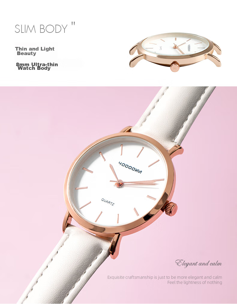 Siwangongli Ladies' Watch, Fashionable Trendy Girls' Wristwatch, Suitable for Middle And High School Students, Back-To Season And New Year Gift 3