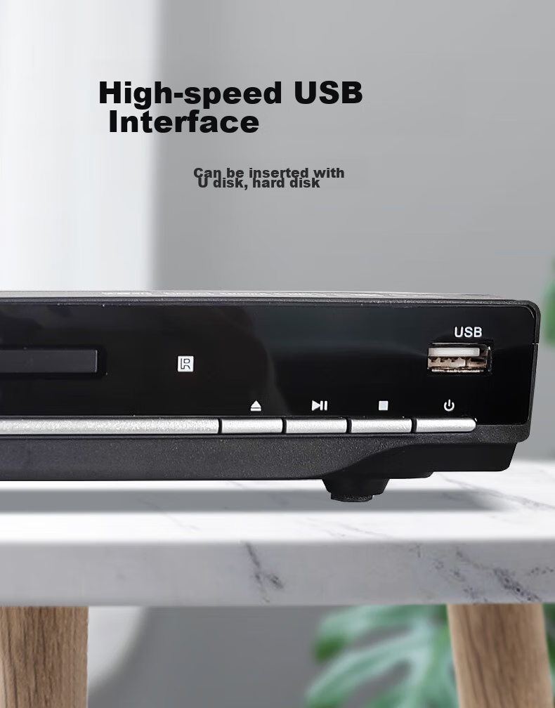Malata DVD Player, Disc Player CD Machine VCD DVD Optical Drive Player, Video Disc Player, USB Music, Black 4