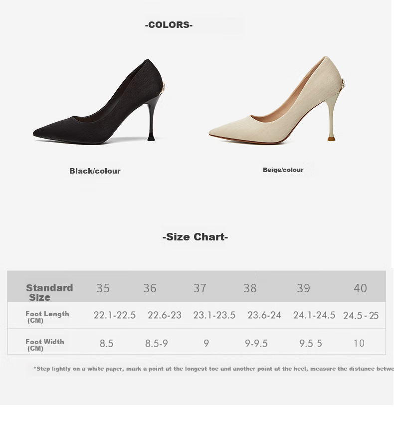 DAPHNE High Heels for Women, Black Pointed Toe Stiletto Elegant Pumps, Professional Work Shoes, Height-Increasing Shallow Mouth Women's Shoes 4622101063 Beige 38 3