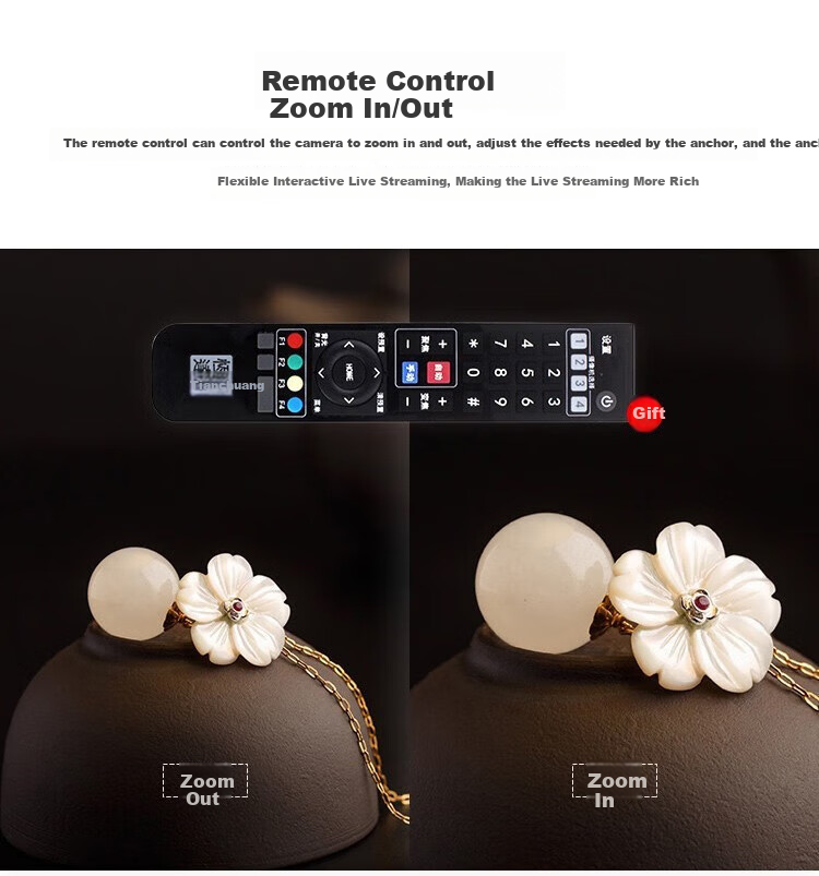 TCHD Video Tianchuanghengda Ultra HD Live Streaming Camera, E-commerce Product Camera, HDMII Dedicated 1080P Beauty Camera, Video Conference Camera TC-980S 8