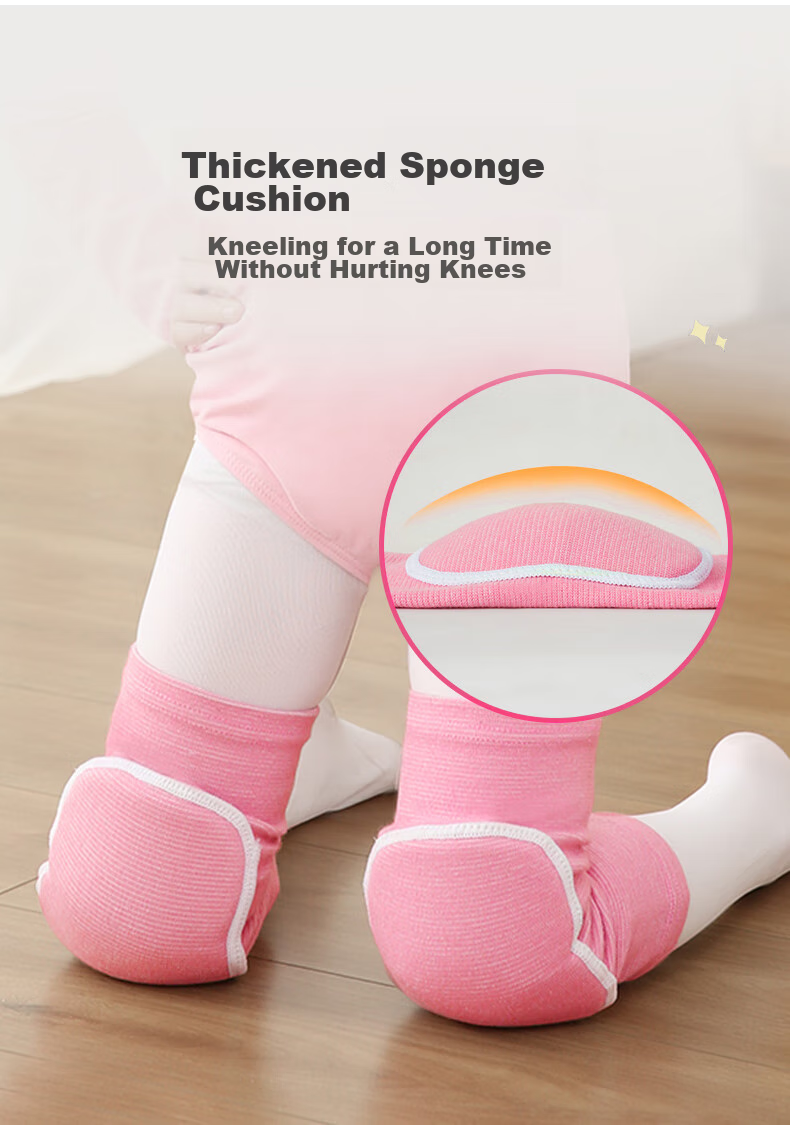 Chidong Children's Knee And Elbow Pads Set, Kids Basketball Thick Foam Dance Anti-Collision Kneeling Knee Protectors, Black, 4 Pieces, Size M 8