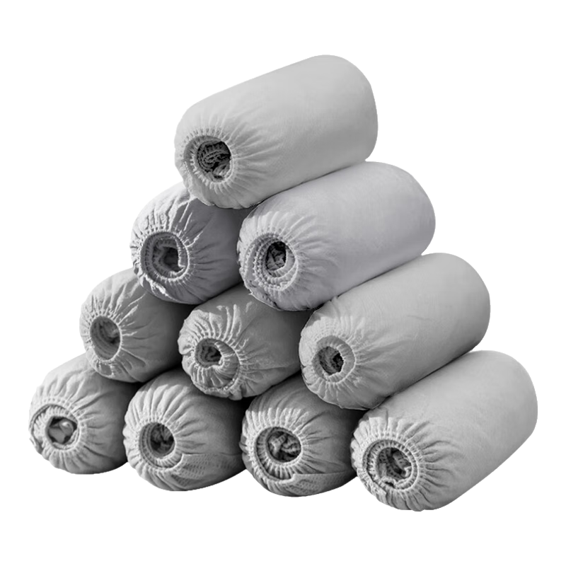 Sunuo Disposable Non-Woven Shoe Covers, 100 Pieces, for Computer Room And Home Use, Dust-Proof, Breathable, Indoor Foot Covers, Thickened, Non-Slip