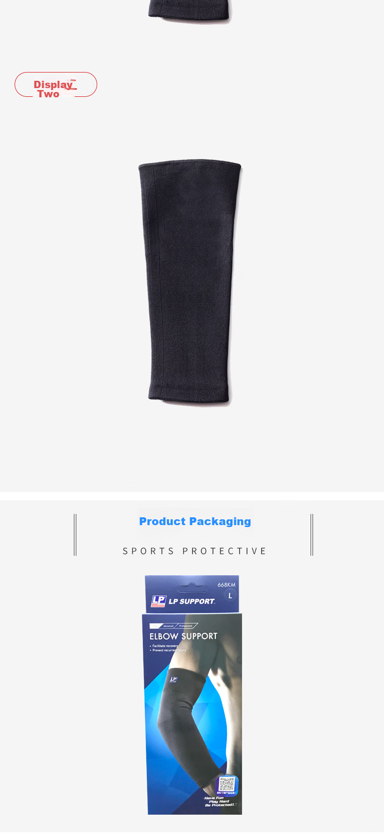 LP 668R1 Sports Arm Sleeve, Highly Breathable, for Fitness, Basketball, Tennis, Elbow Protection, Non-Slip, Full Arm Length, Protective Cover, M 11