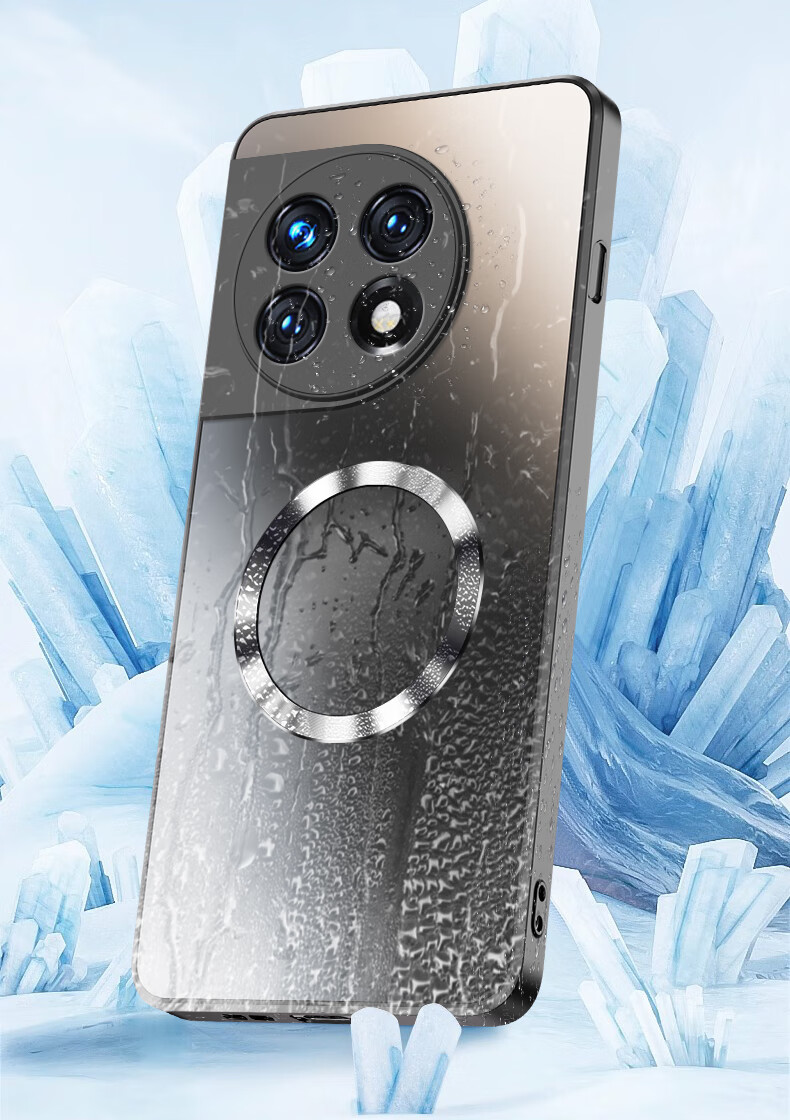NEYAA [AG Frosted] Phone Case for OnePlus Ace 2 Pro, Magnetic Charging Compatible Ultra-Thin Frosted Full Protection Shockproof Case for Men And Women, Graphite Black 7