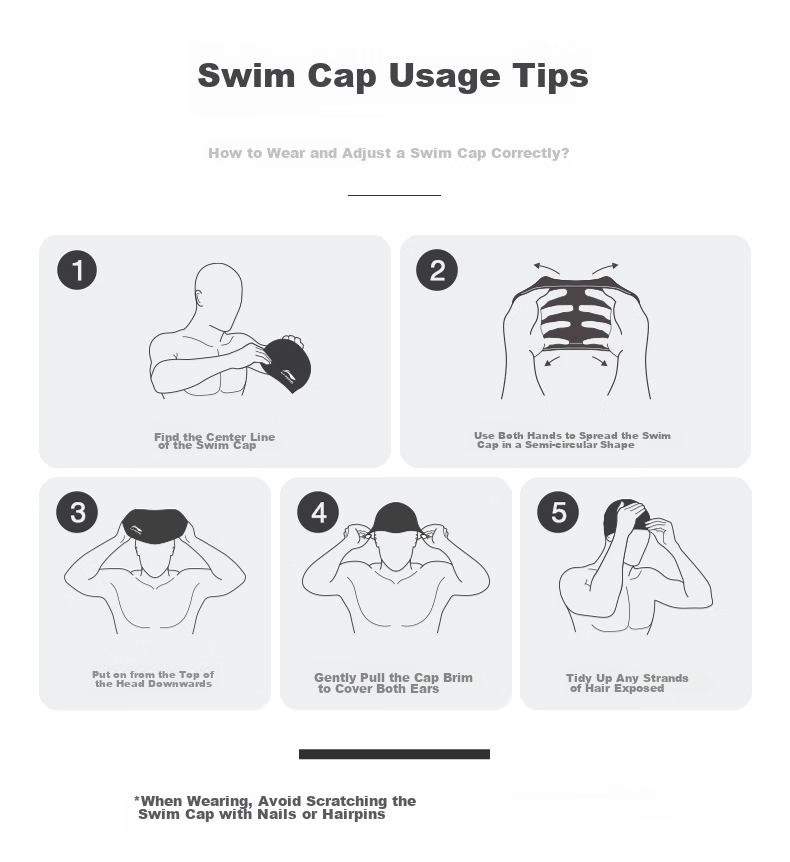 Li-Ning Swimming Cap for Men And Women, PU Coated Long Hair Waterproof Swim Cap, Ear Protection Comfortable Non-Binding LNMT856/LNMT858-1 Black 12