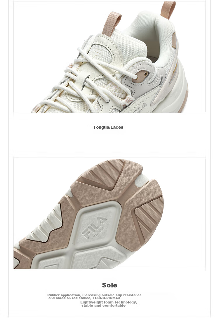 FILA Official COLLINA Women's Retro Outdoor Casual Dad Sneakers 31