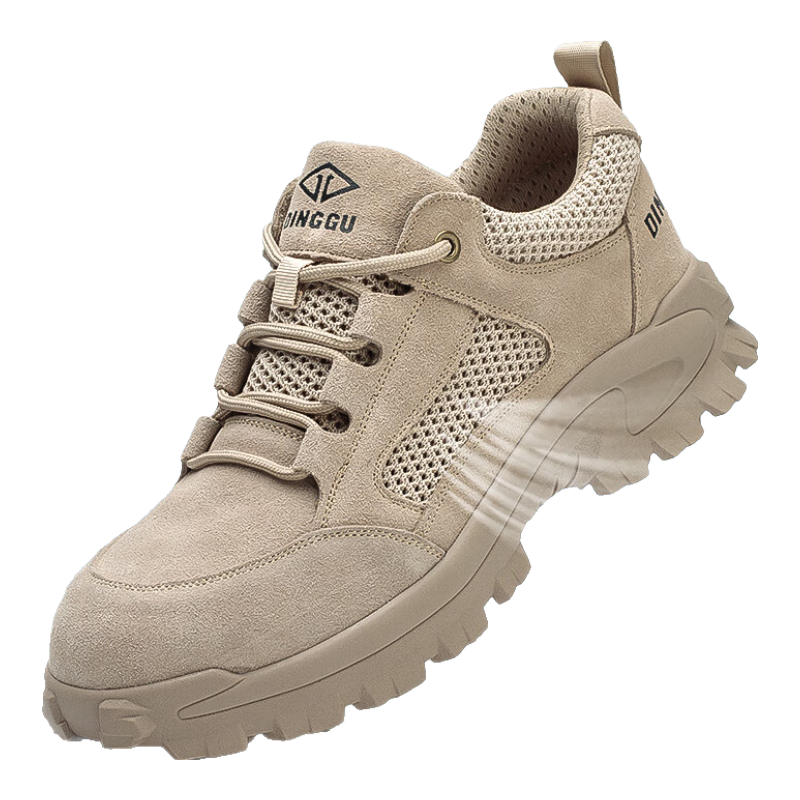 Dinggu Safety Shoes for Men, All-Season Construction Site Odor-Resistant Electrician Insulated Steel Toe Anti-Smashing Anti-Puncture F506MHW43