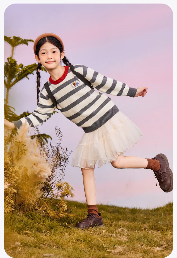 Minibala [Parent-Child Outfit] Boys And Girls Parent-Child Autumn And Winter Knit Sweater, Warm And Comfortable Children's Sweater 5
