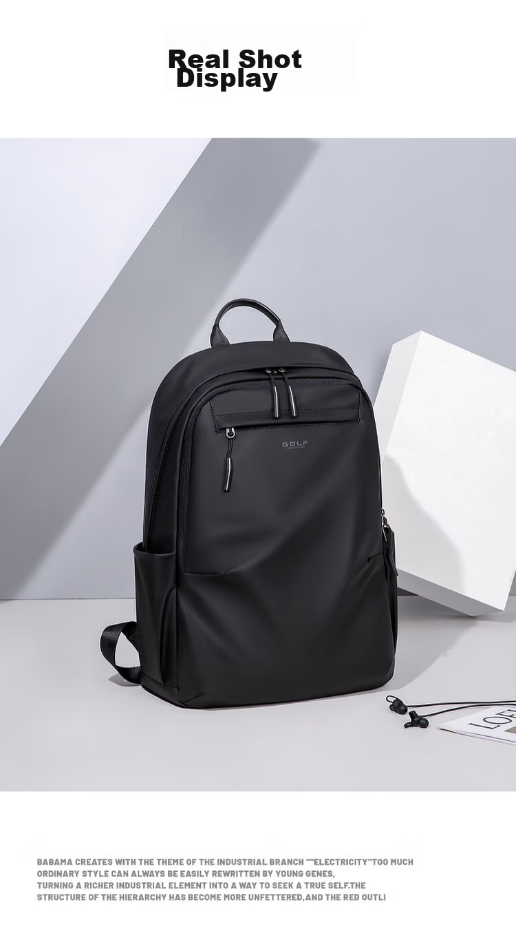 GOLF Backpack for Men, 15.6-Inch Laptop Bag, Water-Resistant Travel Business Sports Backpack, Student Schoolbag 18
