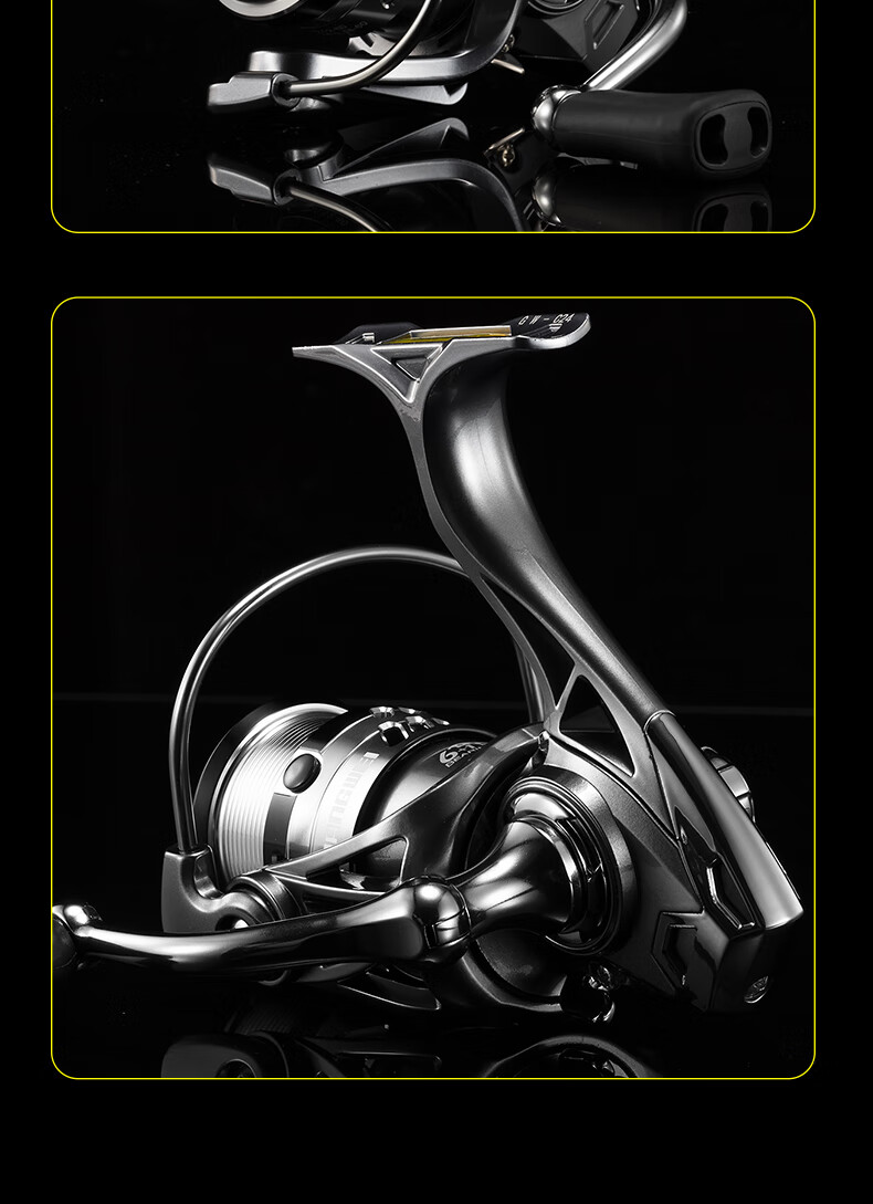 GW Jian Shou Spinning Reel, Micro-Shallow Line Cup, Fishing Reel for Lure And Rock Fishing, Float Reel, Fishing Tackle, 1000S 9