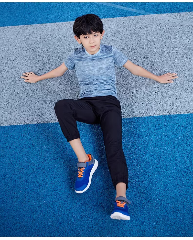 DECATHLON Children's Mesh Comfortable Breathable Campus Casual Sports Track Running Shoes, Navy Blue/pink, Size 34, 2179967 22