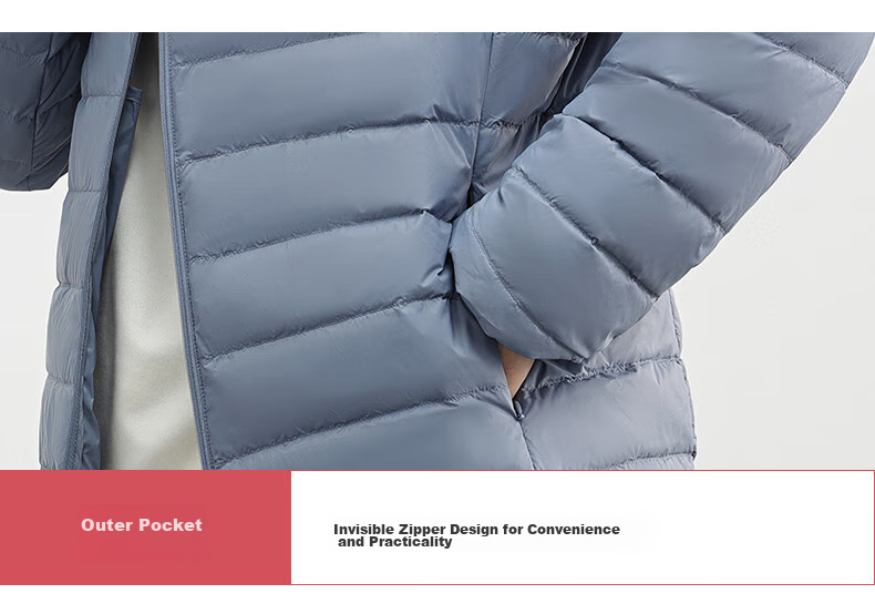 YAYA Men's Short Ribbed down Jacket with Stand Collar, Solid Color, Warm Duck down, Versatile Fashionable Couple's Lightweight down Coat 22