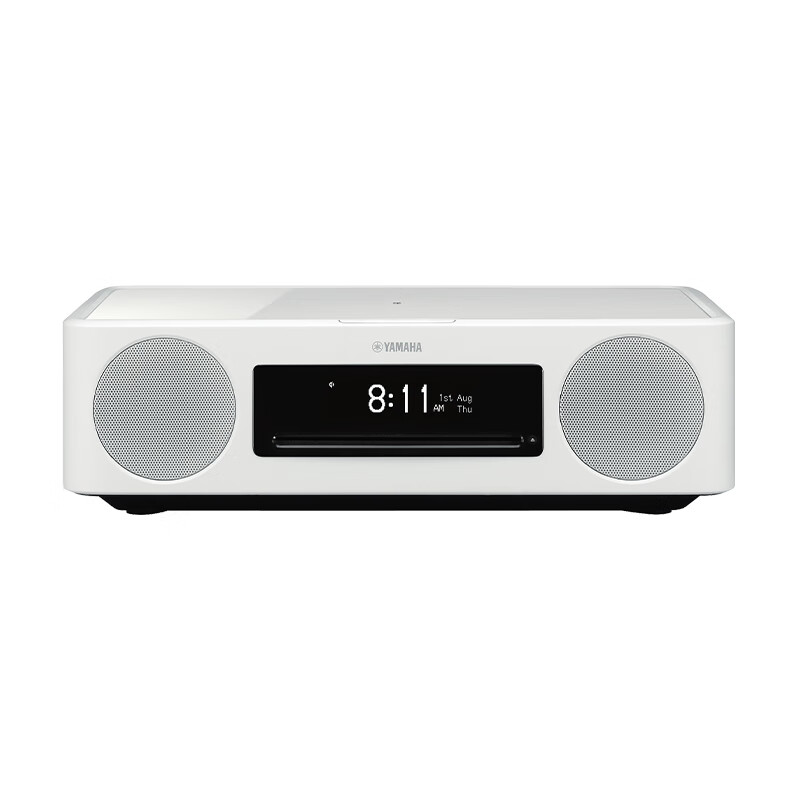 YAMAHA TSX-N237 Retro Bluetooth CD Desktop Speaker Two-Way Speaker Radio Wireless Charging USB Playback Fashion White