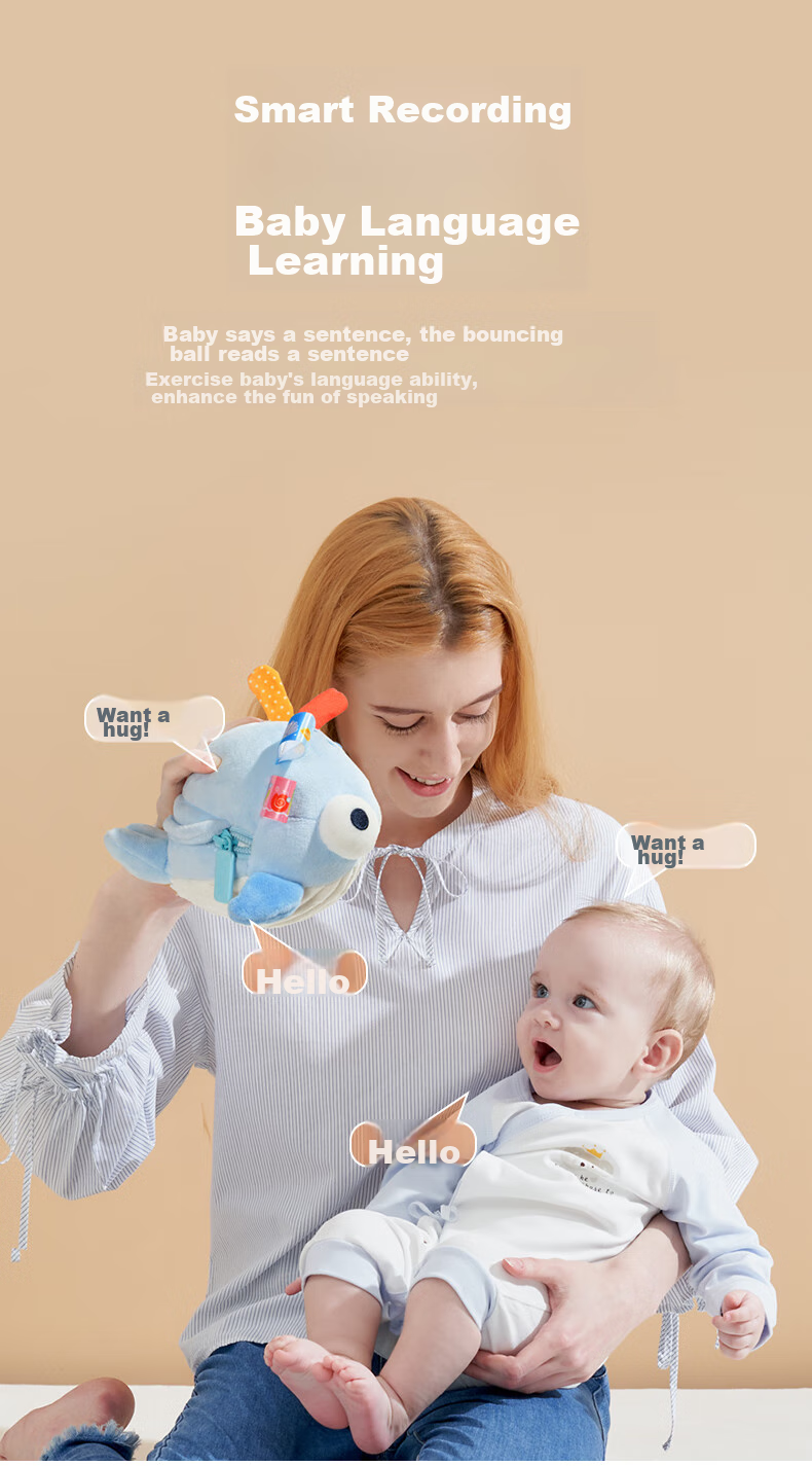 Jollybaby Musical Bouncy Ball, Baby Soothing Device, Children's Language Learning Toy, Singing Infant Toy, Angry Bird 5