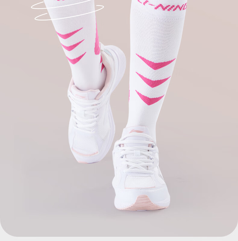 Li-Ning Sports Socks for Women, Compression Socks, Running Socks, Compression Thigh Socks, Yoga Fitness Marathon Professional Tennis Socks 5