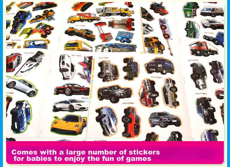 Diyu Car Stickers for Off-Road Vehicles And Engineering Cars, Baby Car Stickers for Boys And Girls, Sticker Book Toy 13