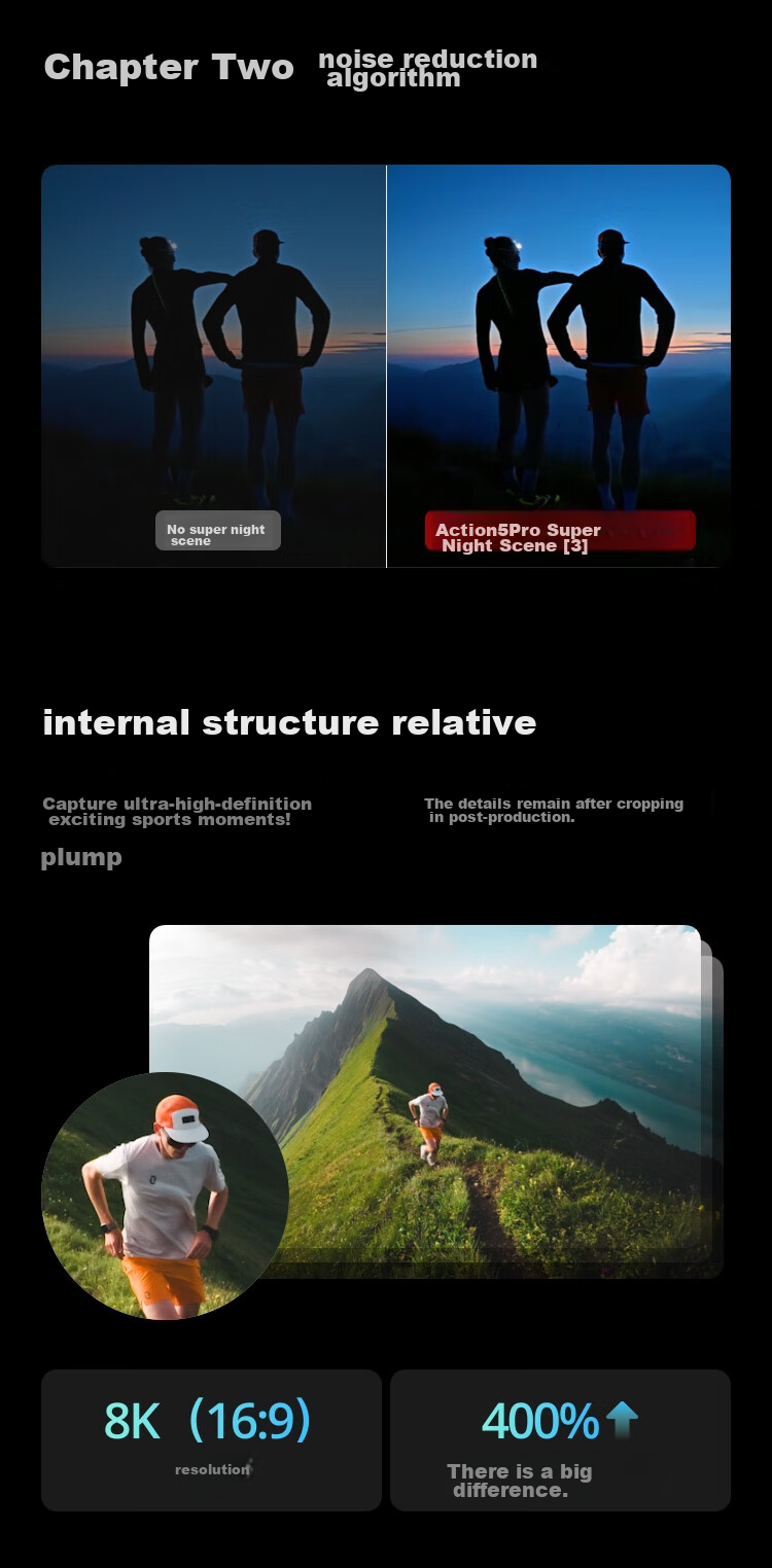 DJI Osmo Action 5 Pro, Ultra-Flagship Image Quality Action Camera, Outdoor Motorcycle Riding Diving Vlog Camera, Portable Travel Photography Camera 4