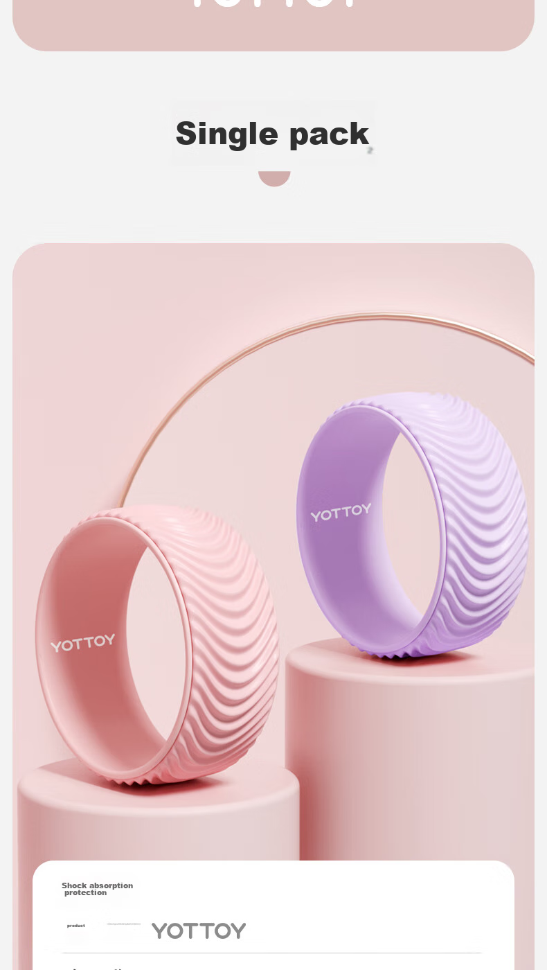 Yottoy Yoga Wheel for Shoulder Opening And Back Beauty, Beginner Yoga Equipment, Posture Correction Tool, Magic Ring for Pilates And Yoga 15