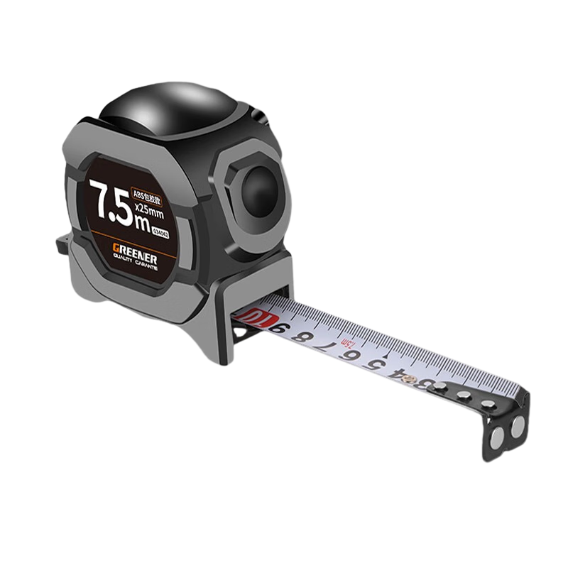 GREENER Steel Tape Measure, Household Use, Wear-Resistant, Drop-Resistant, High-Precision Self-Locking Ruler, 7.5 Meters * 25mm