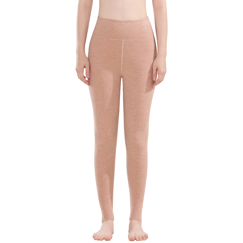 MiiOW Cashmere And Silk Thermal Underwear for Women, Warm Seamless Leggings, High-Waisted Slimming Base Layer Pants, New 2026 Peach Pink