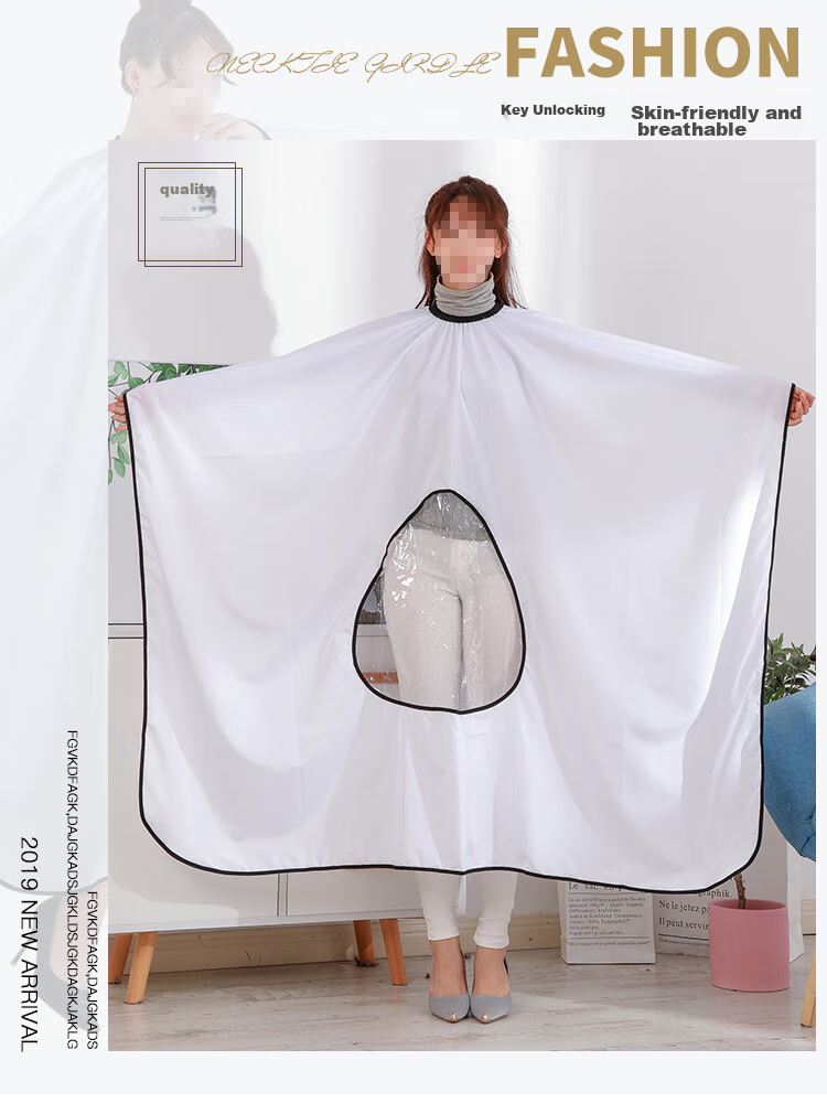 Jinghuisichuang Haircut Cape, Adult Hairdressing Wrap, Enlarged Waterproof Cape, Hair-Resistant Fabric 1