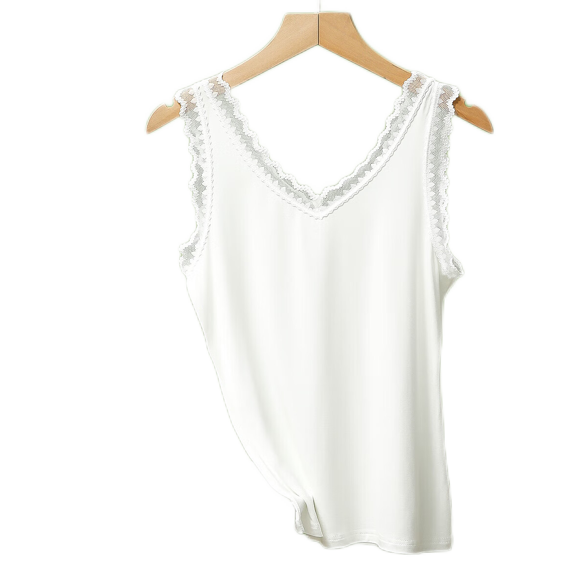 Hodo Women's Tank Top, Summer Comfortable Breathable Modal Camisole, Single Piece, Snow Skin White, Size 170