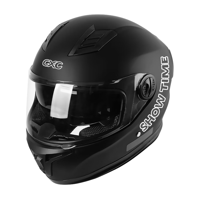 Chexiaocheng Motorcycle Helmet, 3C Certified, Women's Winter Cold-Proof And Warm Full-Face Helmet, Men's Electric Scooter All-Season Universal Helmet, Black