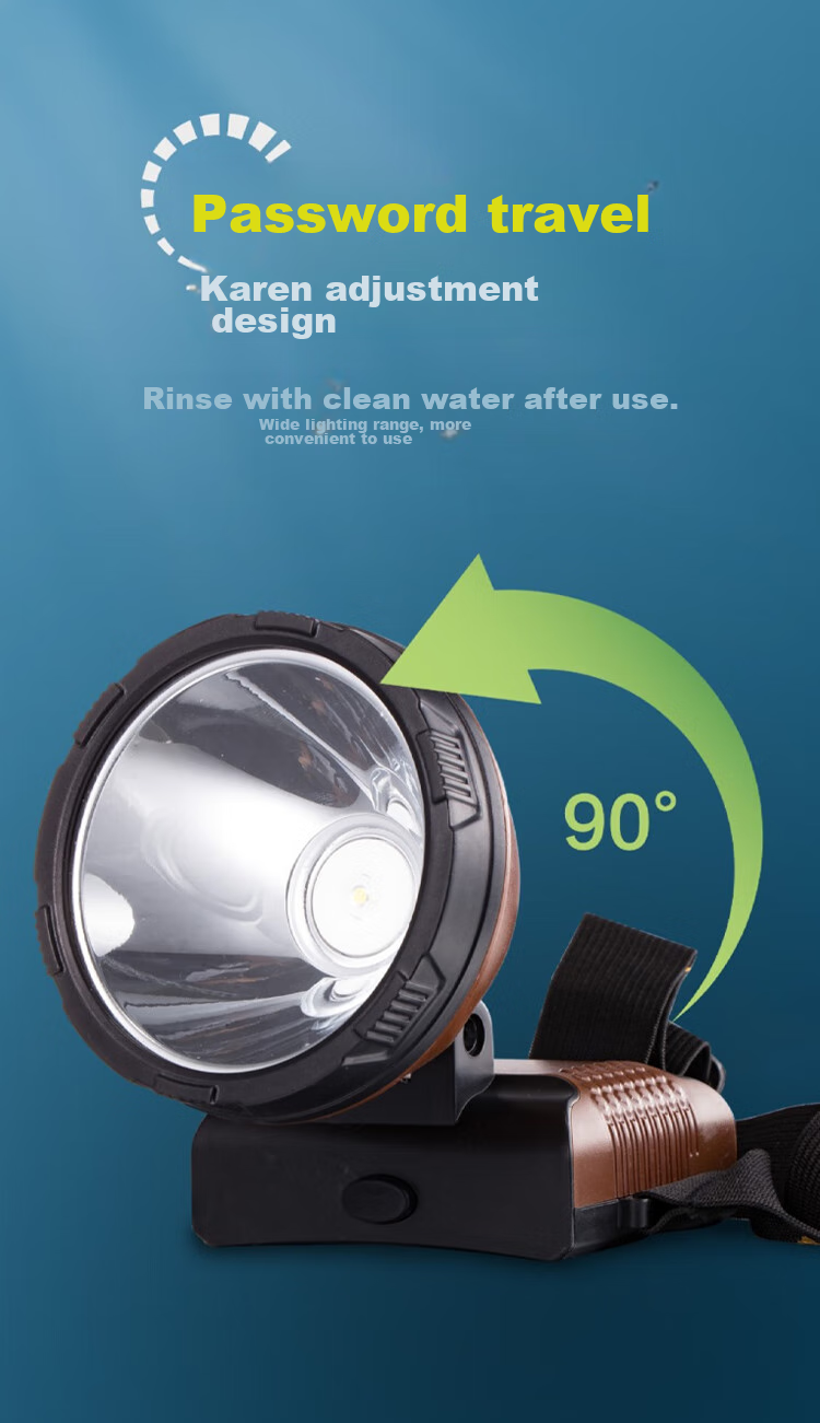DP LED-7082S Lithium Battery Headlamp, Rechargeable Outdoor Lighting Fishing Lamp, High-Intensity Long-Range Head-Mounted Mining Lamp 6