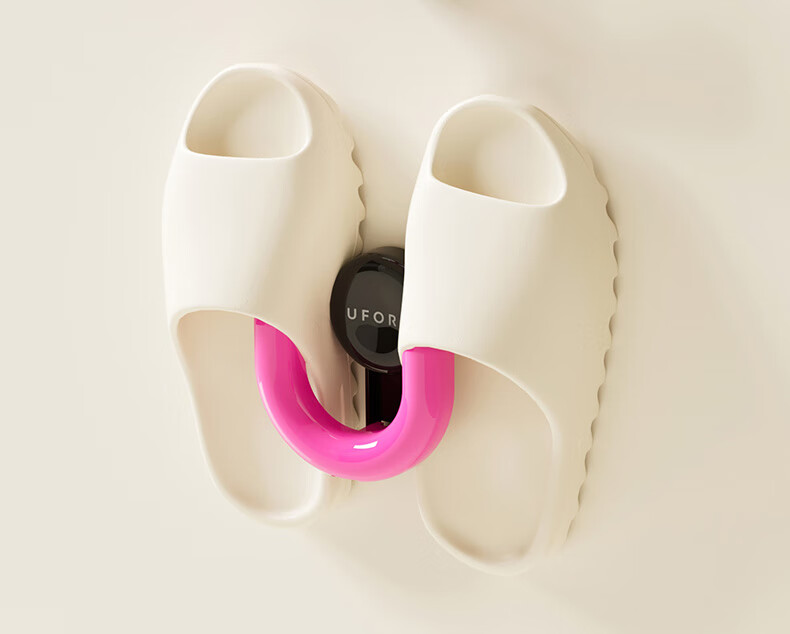 Siwangongli Bathroom Slipper Rack, No Drilling Required Storage Shelf, Suction Cup-Style, Wall-Mounted, Draining Slipper Organizer with Hooks for Bathroom And Toilet 6