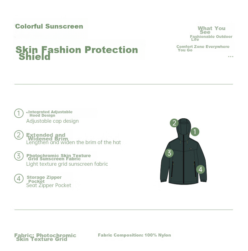 TECTOP Sun Protection Clothing, Summer UV-Resistant Couple Style, Outdoor Travel Windbreaker, Deep Navy Blue, Size L 2