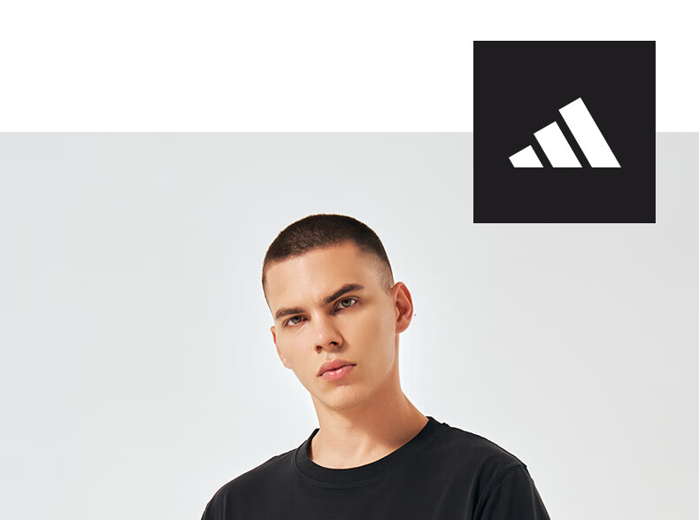 Adidas Summer Short Sleeve T-Shirt Unisex Couple Casual Daily Half Sleeve Black/Gold S 1