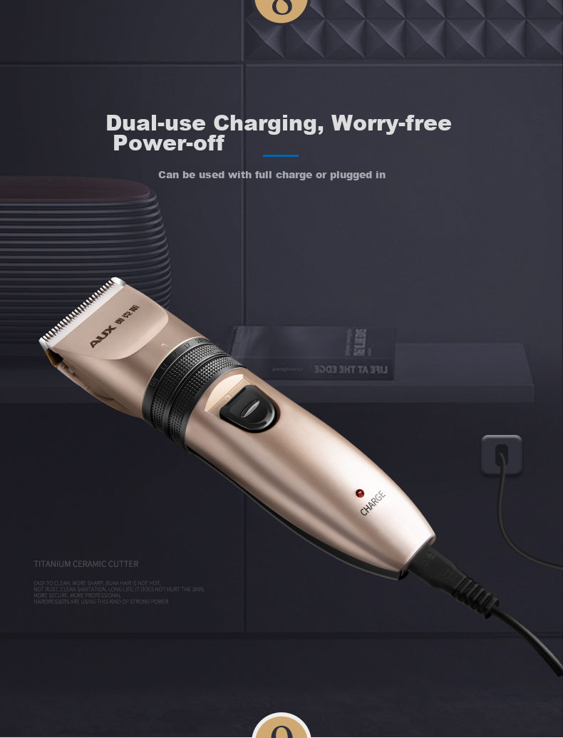 AUX Hair Clipper for Adults And Babies, Electric Trimmer, Home Use Shaver, Electric Hair Cutting Tool, Hair Trimming Device 10