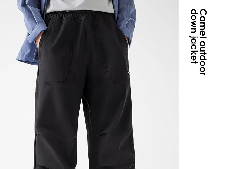 CAMEL Outdoor Casual Pants for Women Spring Autumn Warm Water-Repellent Loose Cargo Pants 1776B [Dilireba Same Style] 3