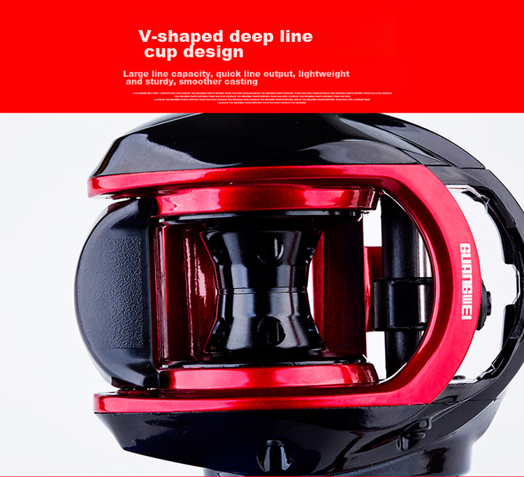 GW Fishing Triple Autumn Water Drop Reel, Double Line Cup, Left-Handed Magnetic Brake Water Drop Reel, 9-Axis Lure Fishing Reel, Anti-Explosion Line Fishing Reel, Lure Fishing Tackle Accessories, Fishing Supplies 7