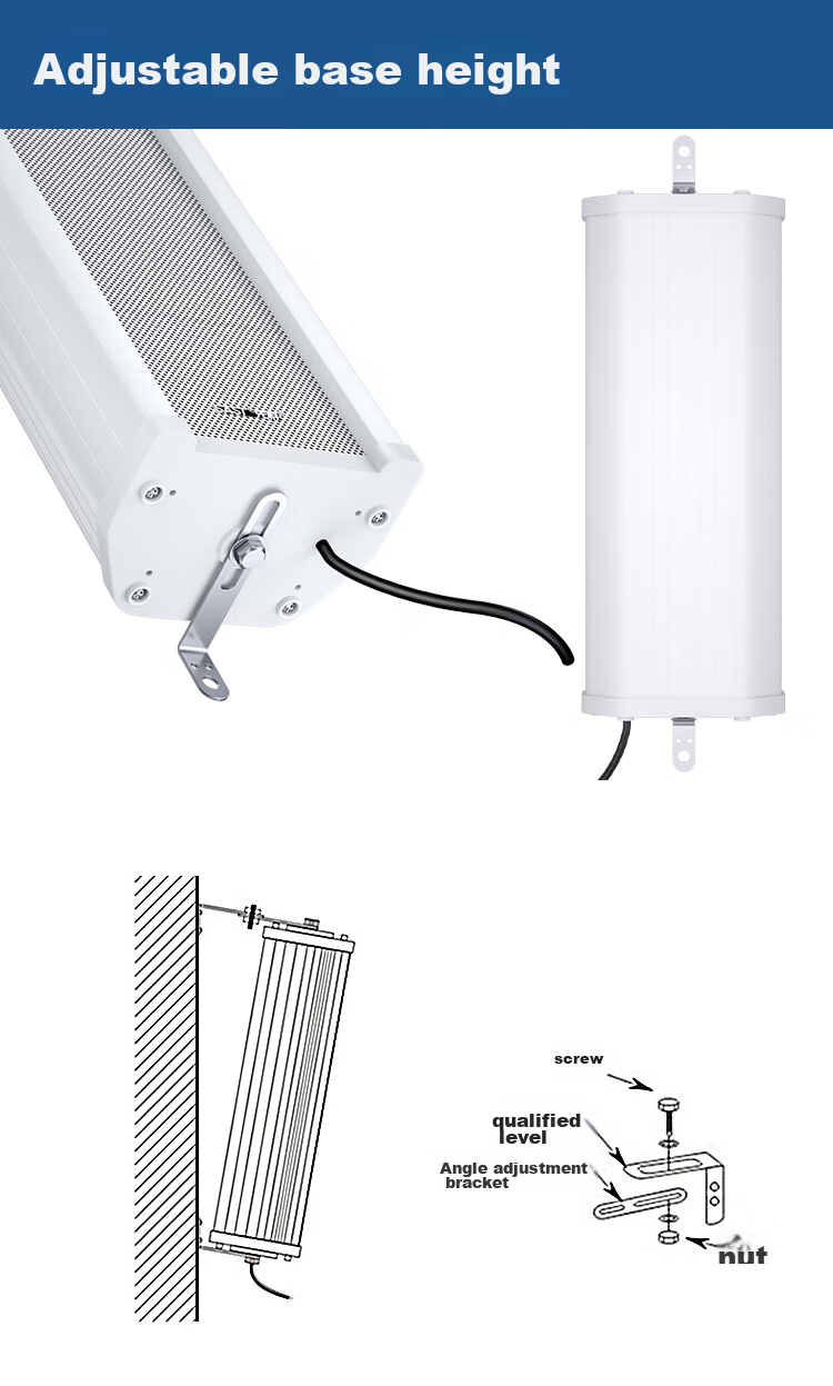 SAST 30W Outdoor Waterproof Column Speaker Wall-Mounted Outdoor Constant Voltage Speaker for Schools, Shops, Parks, Campus Background Music Public Address System Loudspeaker S1 6