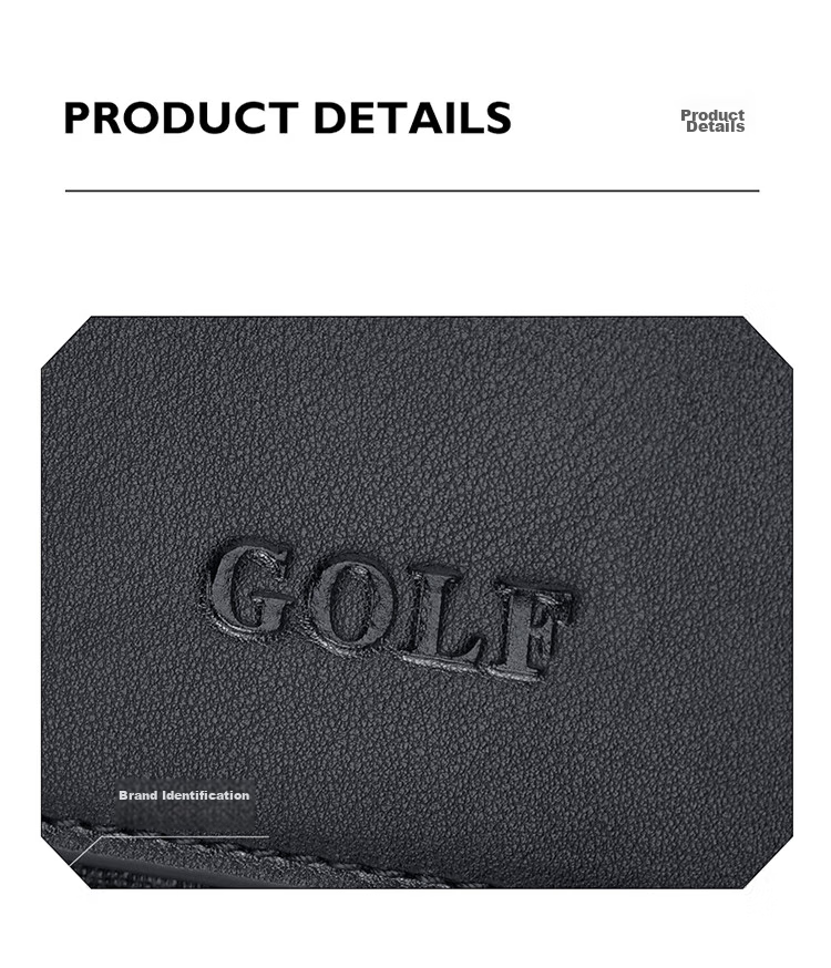 GOLF Shoulder Bag, Men's Crossbody Bag, Large Capacity IPad Pro Phone Bag, Water-Resistant Business Commuter Bag for Me 18
