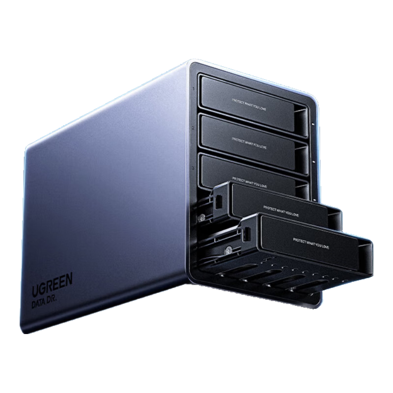 UGREEN NAS Accessories, Network Storage Expansion Enclosure, Hard Drive Cabinet with Multiple Bays (No RAID Array), Suitable for 2.5/3.5 SATA Mechanical And Solid State Drives