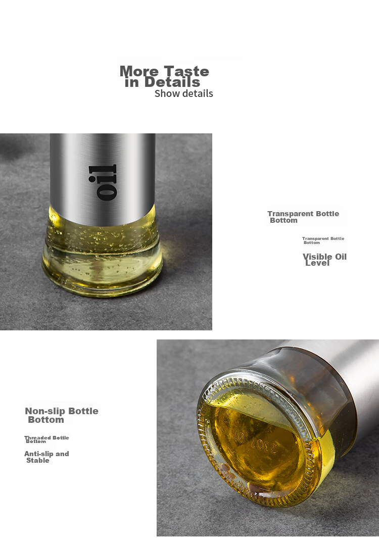 MAXCOOK Glass Oil Dispenser with Automatic Opening And Closing, Leak-Proof Kitchen Home Oil Bottle Container 550ml MCPJ0507 12