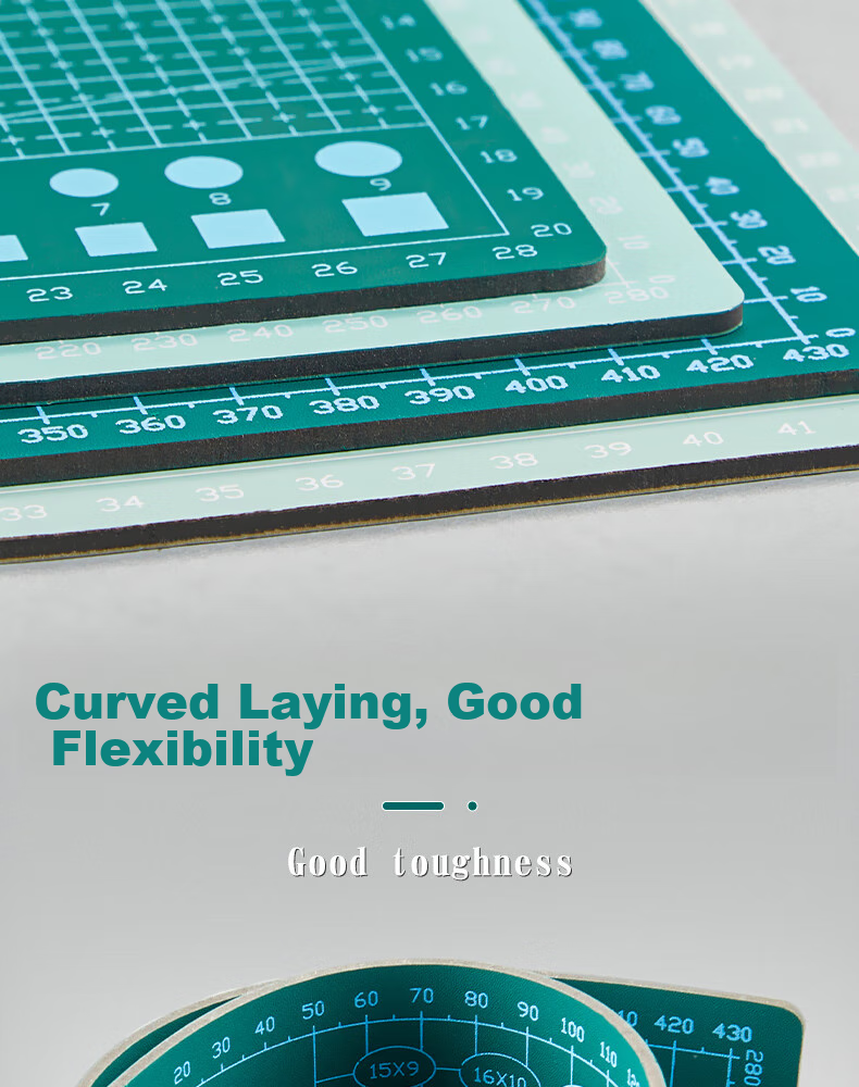 Sannianerban A3 Cutting Mat, PVC Material, Extra Large Size, Handmade Desktop Cutting Board, Fully Washable with Water, Student Paper Cutting Tool, Art And Engraving Board, Anti-Cut Pad, Mint Gree 8
