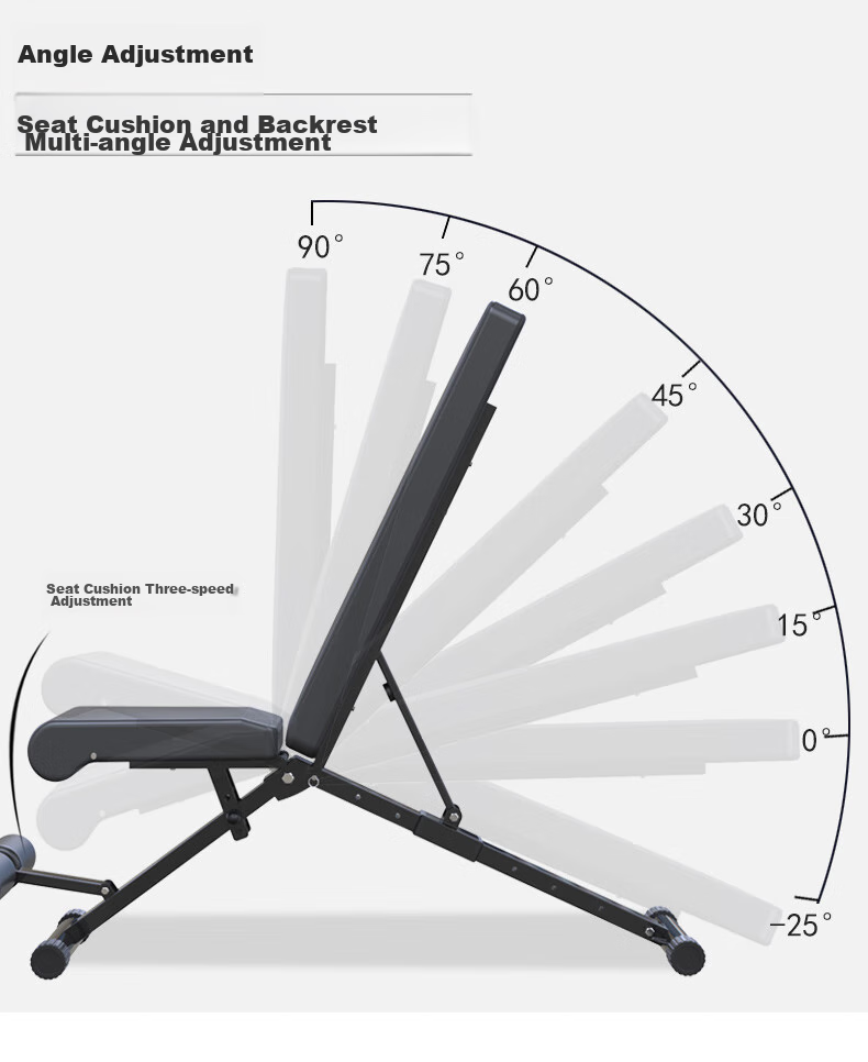 GK Multifunctional Folding Dumbbell Bench, Fitness Chair, Fly Bench, Sit-Up Board, Home Gym Equipment, Bench Press Fitness Bench 9