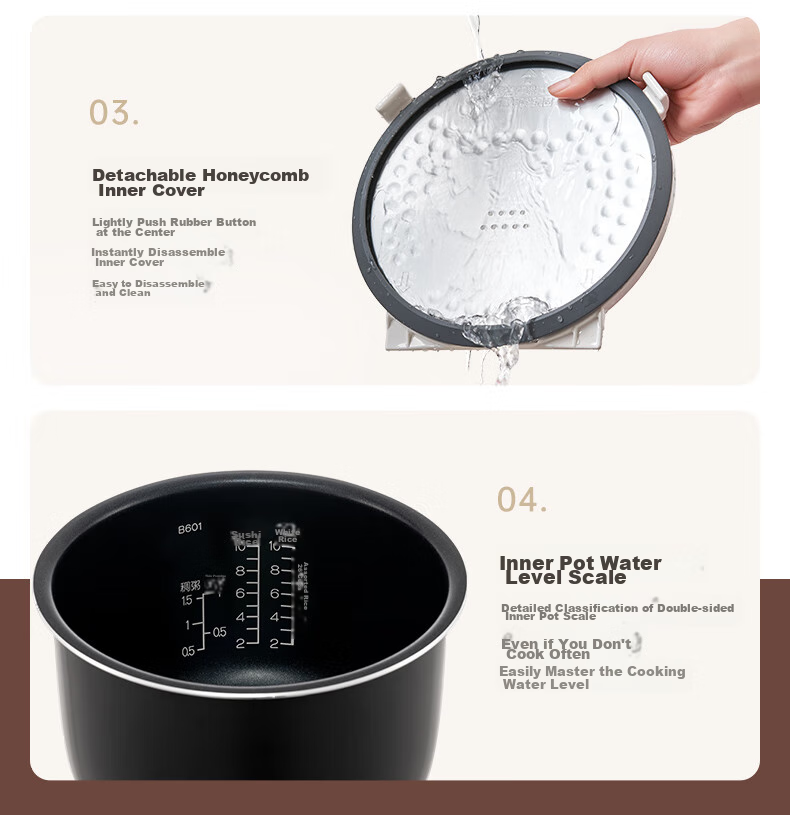 ZO JIRUSHI Rice Cooker, Multifunctional, Microcomputer-Controlled Smart Rice Cooker, Programmable Rice Cooker, 5L NL-DRH18C (Serves 4-5 People) 11