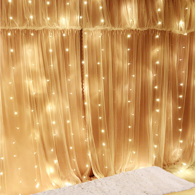 Xinxin Jingyi 100-LED 10m Warm Color Battery-Powered Outdoor String Lights for Romantic Proposal Birthday Decoration