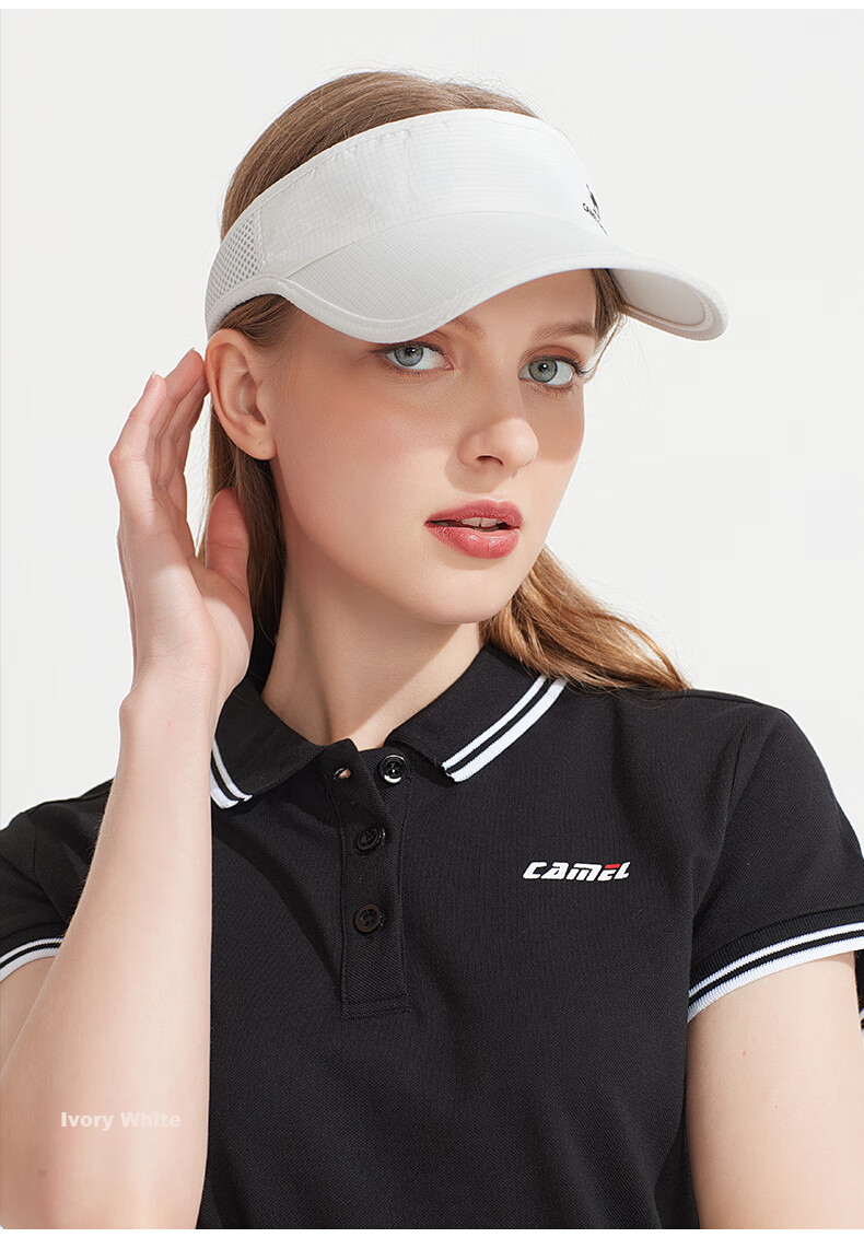 CAMEL Outdoor Sun Protection Hat, Visor Cap for Women, Lightweight Running Sports Hat, Korean Style Versatile Sun Visor Cap, Trendy 14