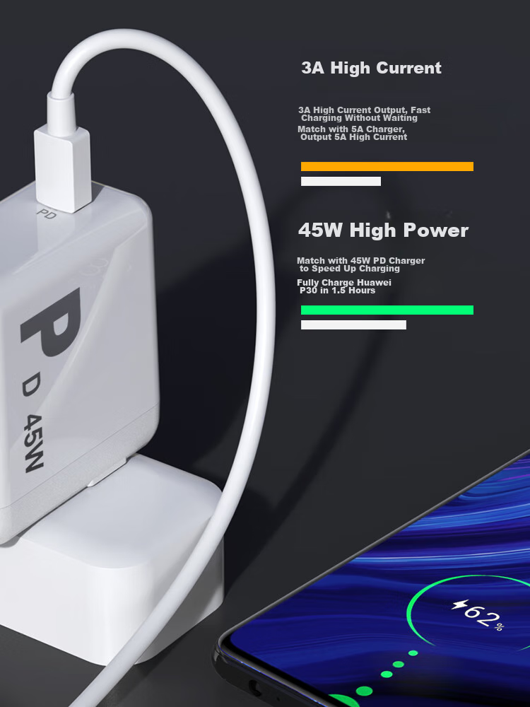 ESCASE Type-C Data Cable, Fast Charging Cord, 100W Fast Charge, PD Fast Charge, 5A, 2 Meters, E Chip, Student Party, Car Use, Business Trip, Multi-Device, CC-100 TPE Material 3