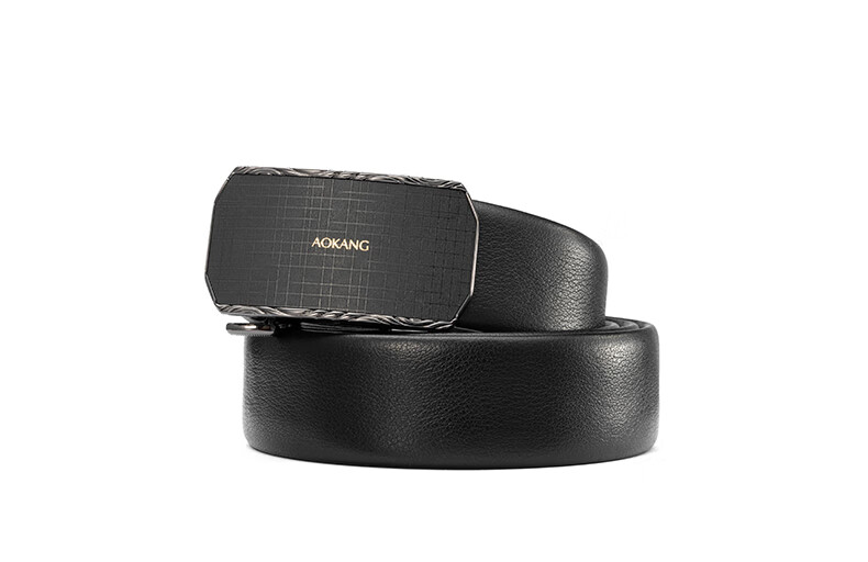 Aokang Men's Automatic Buckle Belt, Business Gift Box, Top-Grain Leather Trouser Belt, Birthday Gift for Husband 12