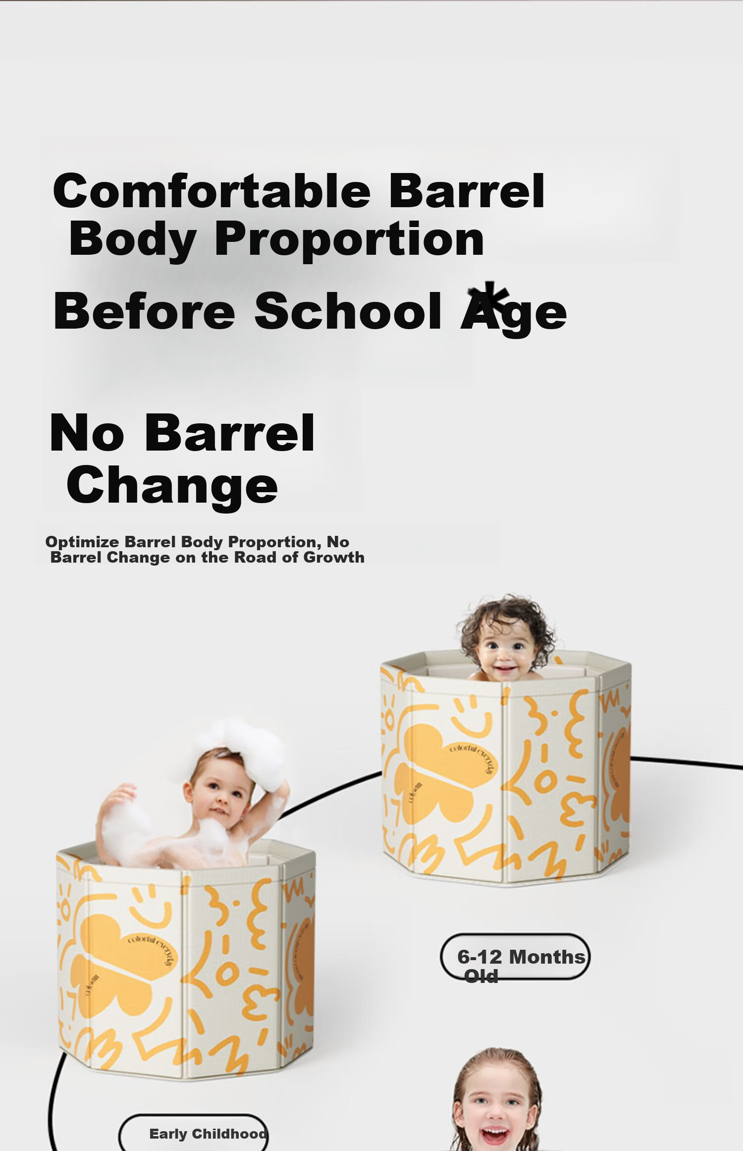 Fanyejia Baby Bathtub, Infant Bath Tub, Children's Swimming And Bathing Basin, Foldable Home Use, Large Bath Tub with Seating for Kids 9
