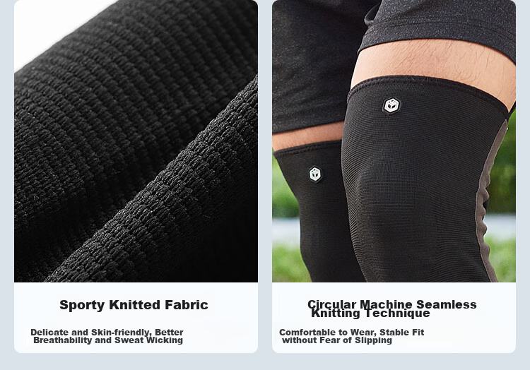 JD Original X100 Knee Brace, Professional Sports Support, Warmth, for Running, Basketball, Badminton, Hiking, Meniscus Protection, Specialized, Black M 5