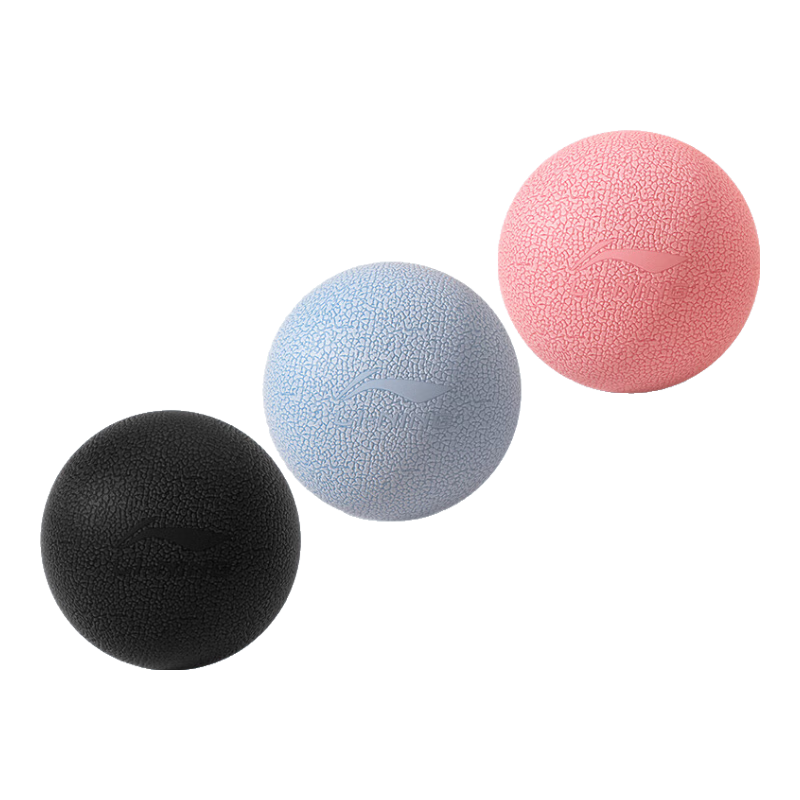 Li-Ning Fascia Ball, Muscle Relaxation Yoga Massage Exercise Fitness Ball, Hand-Held Foot Sole Massage Fascia Ball, Black